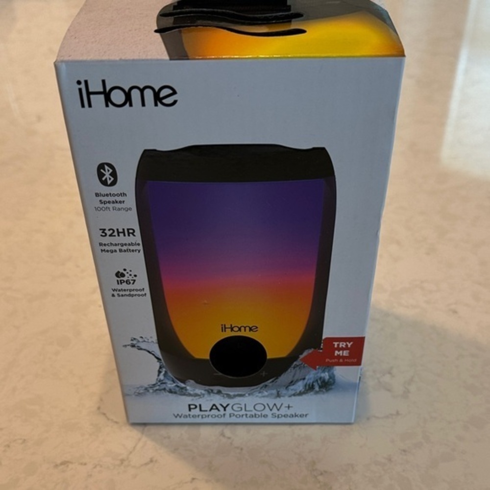 iHome PlayGlow+ Gradient Bluetooth Speaker